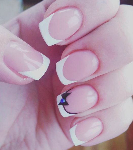 155 White French Tip Nails Ideas in 2024